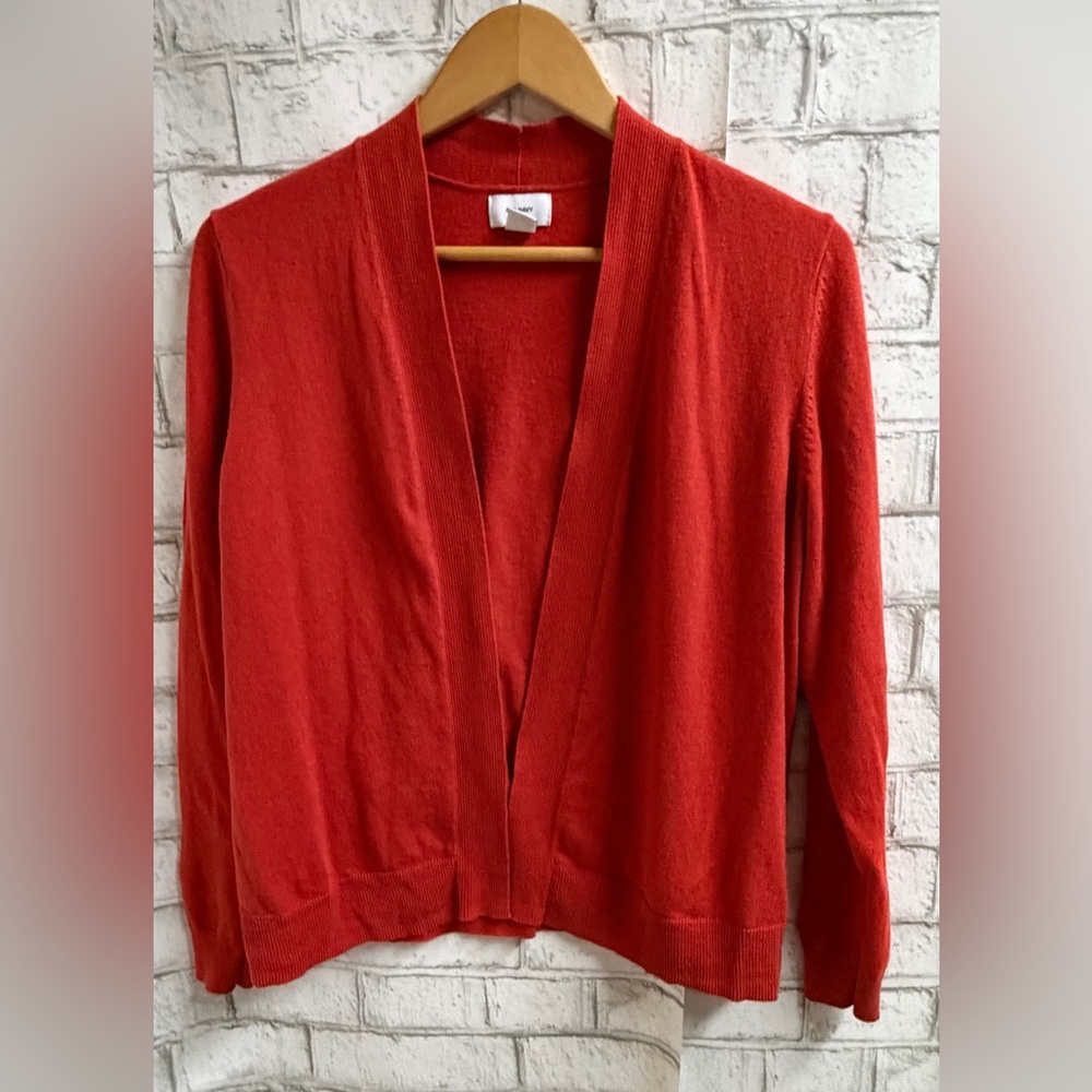 Old Navy Orange/Rust Open Front Women's Cardigan